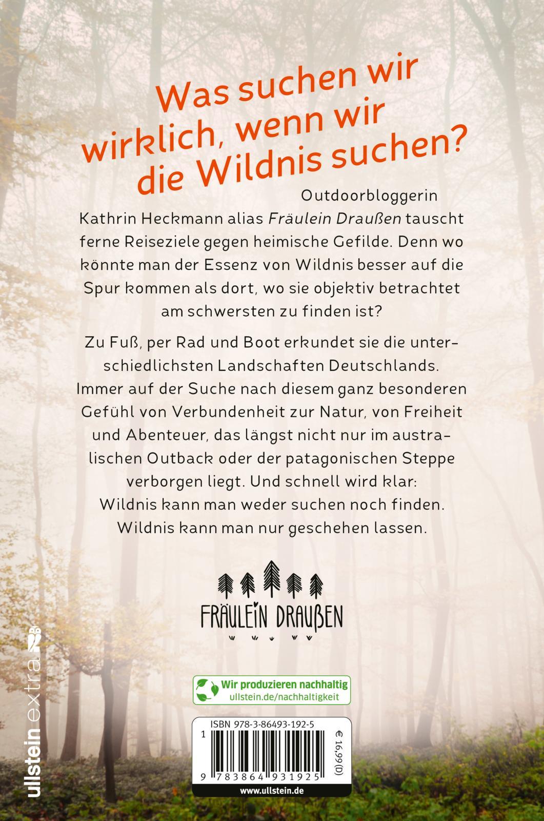 Rückseitencover Fräulein Draußens Gespür für Wildnis