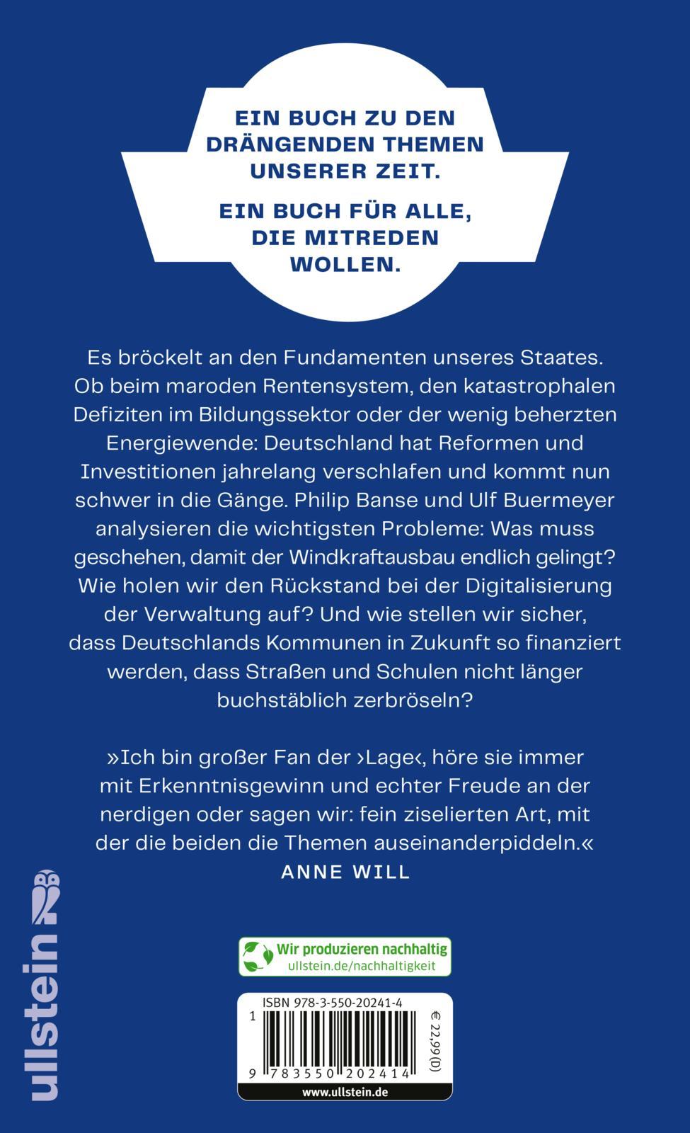 Rückseitencover Baustellen der Nation