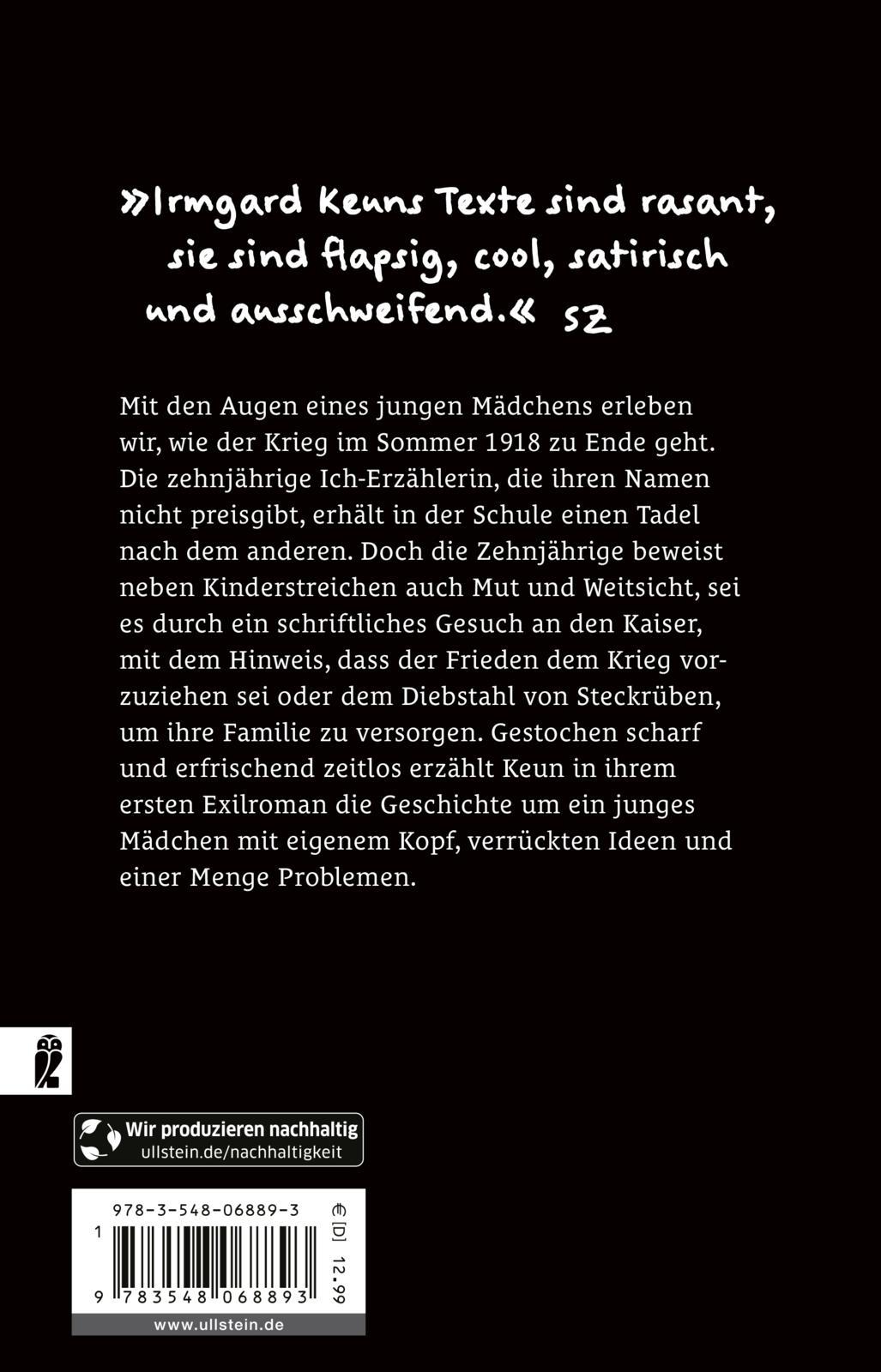 Rückseitencover Das Mädchen, mit dem die Kinder nicht verkehren durften