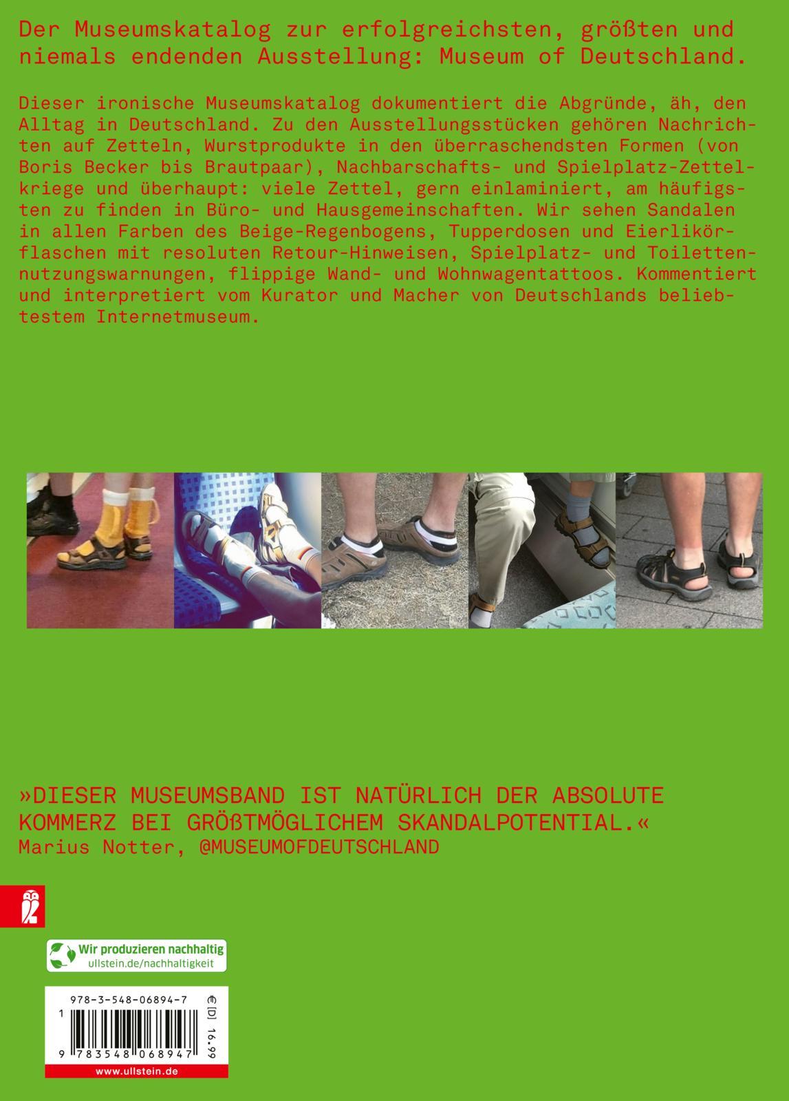 Rückseitencover Museum of Deutschland