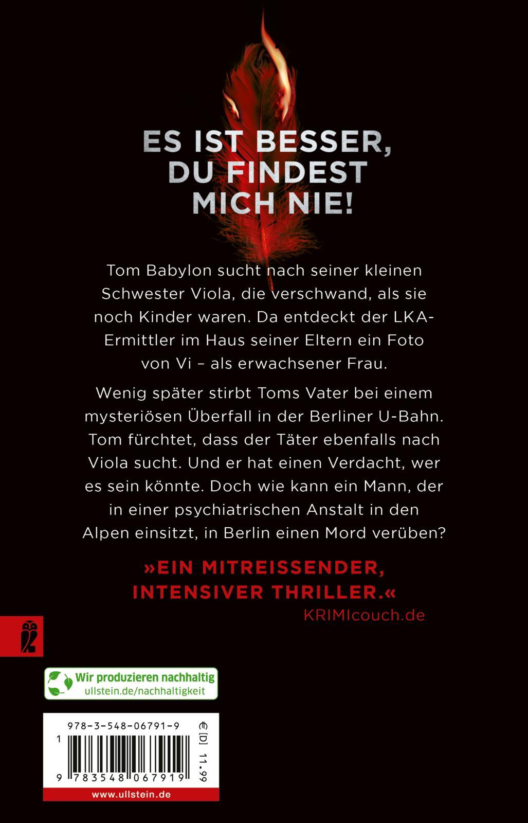 Rückseitencover Violas Versteck