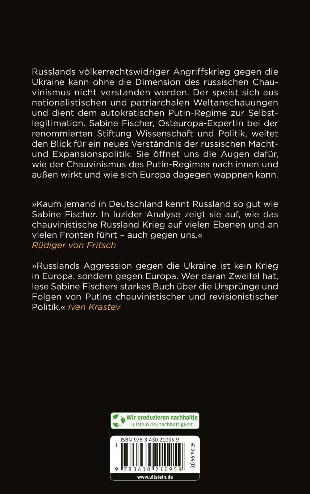 Rückseitencover Die chauvinistische Bedrohung