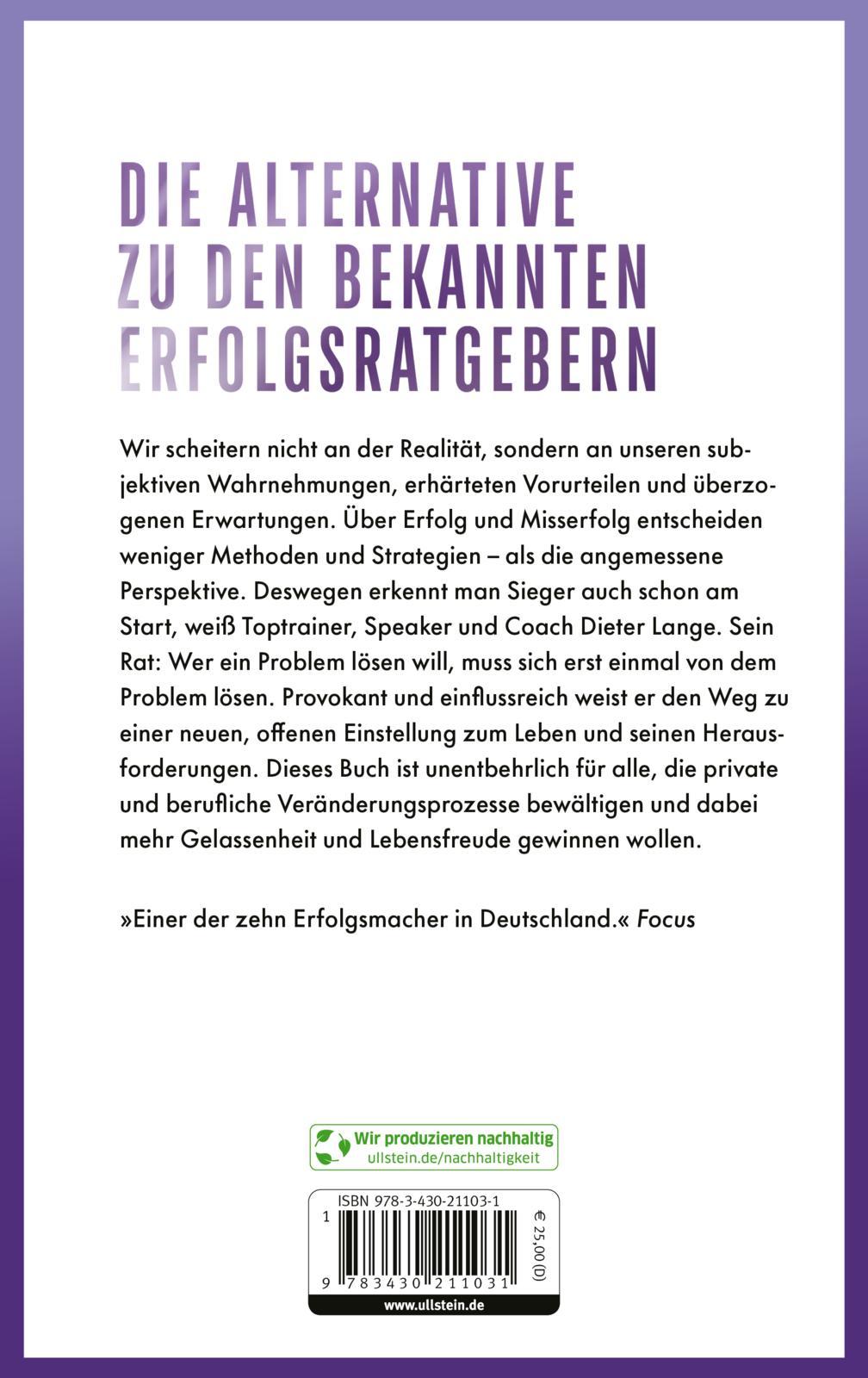 Rückseitencover Sieger erkennt man am Start - Verlierer auch