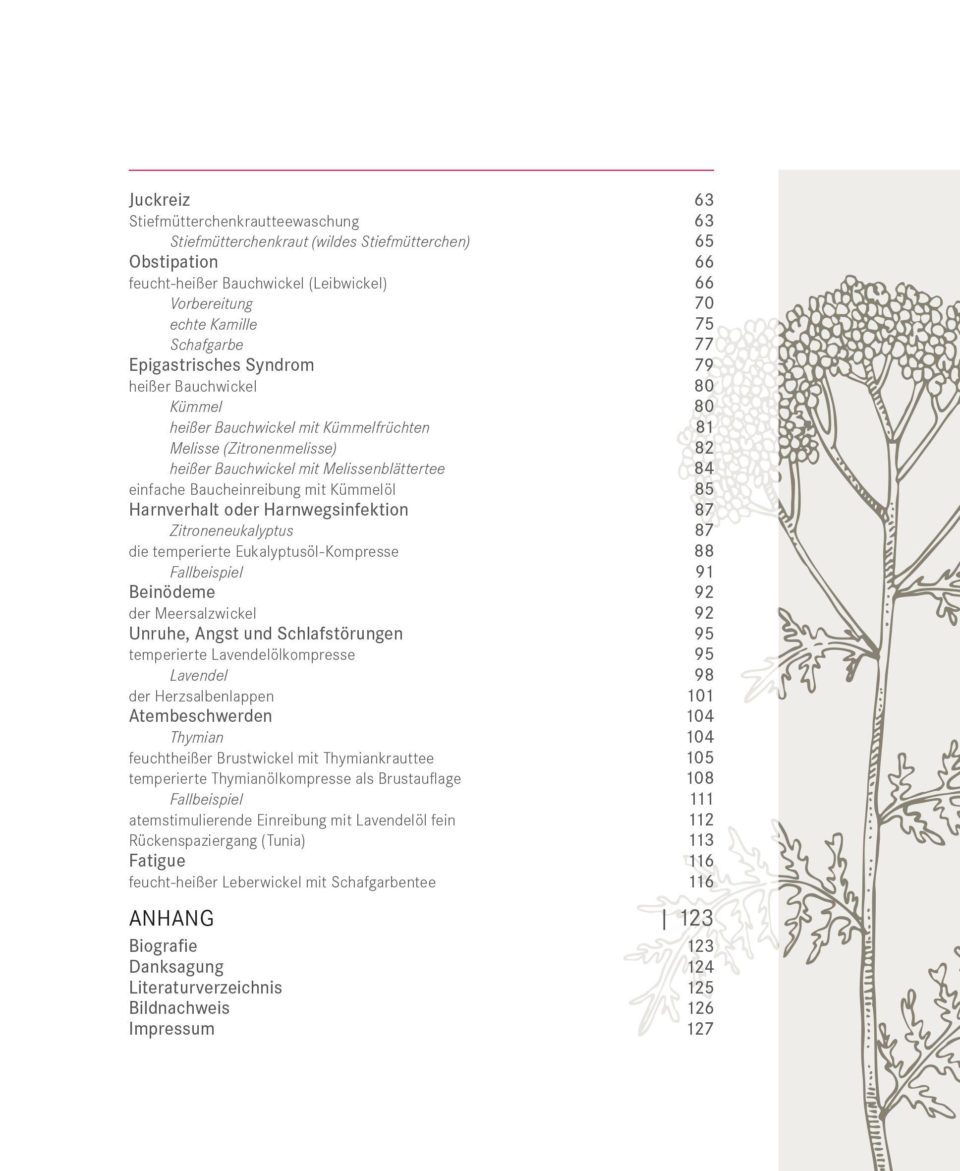 Beispielinhalt (Bild) Wickel und Auflagen