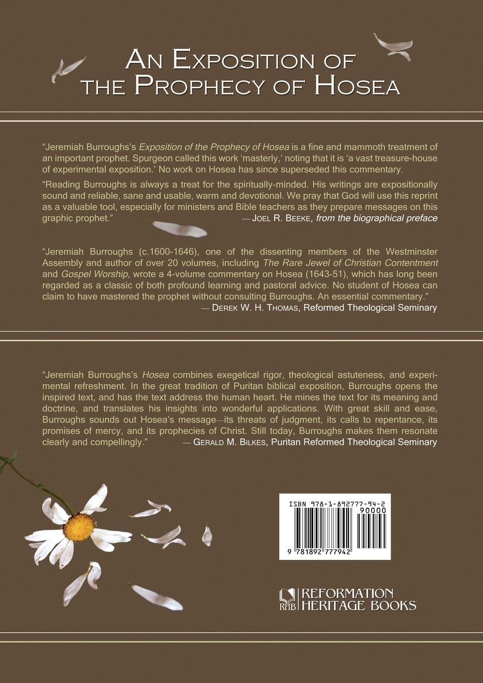 Rückseitencover An Exposition of the Prophecy of Hosea