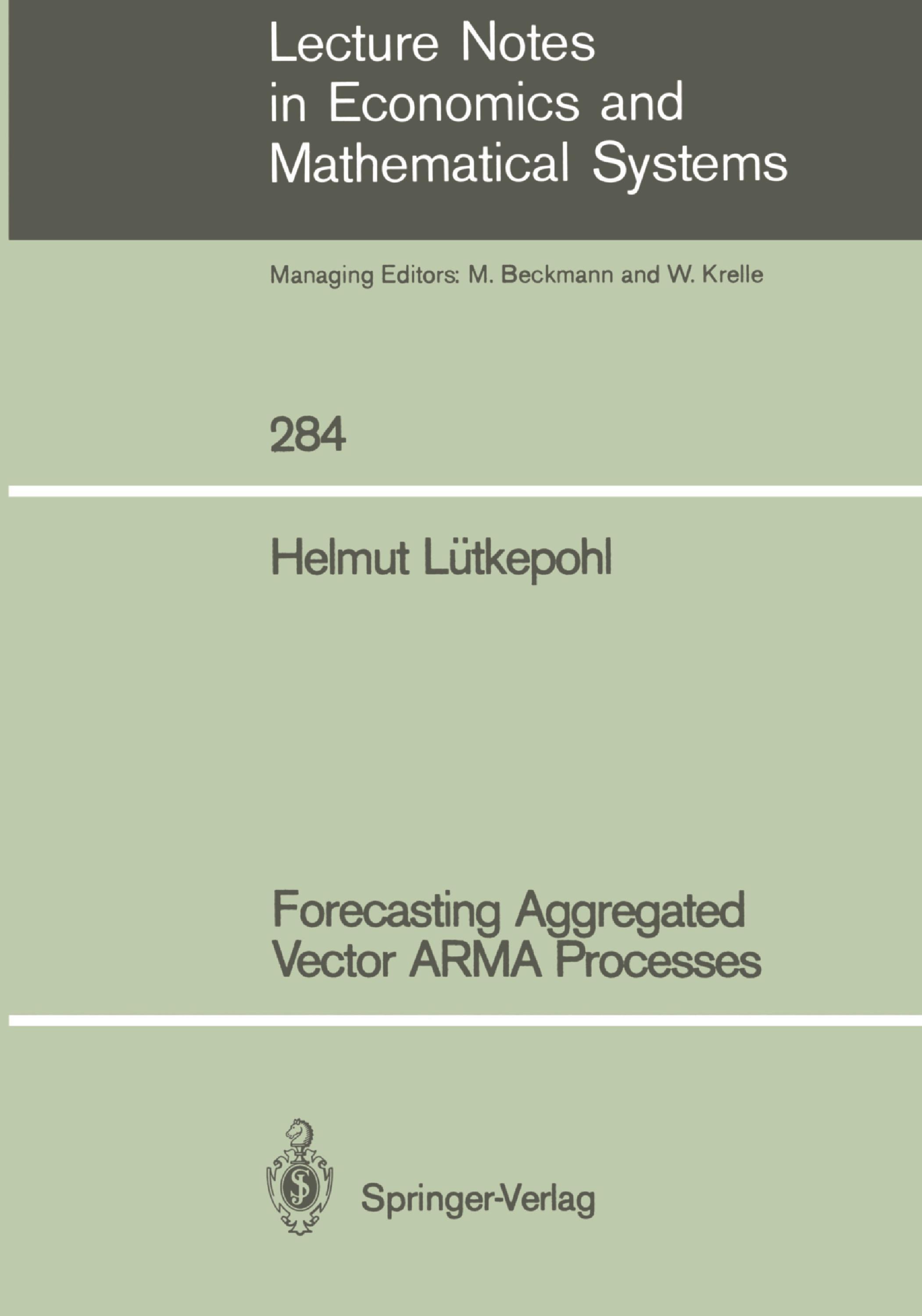 Vorderes Coverbild Forecasting Aggregated Vector ARMA Processes