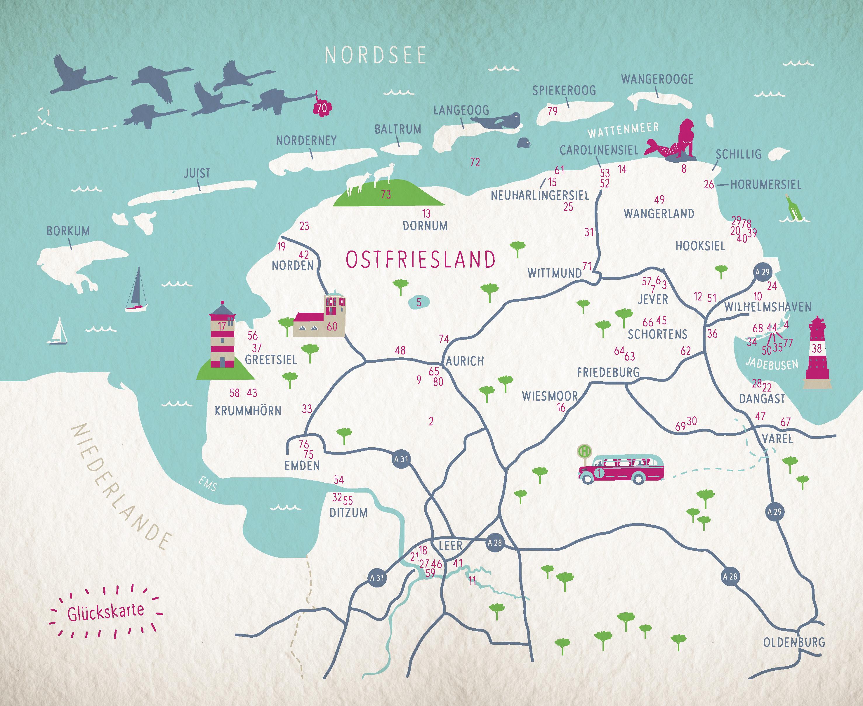 Beispielinhalt (Bild) Glücksorte in Ostfriesland