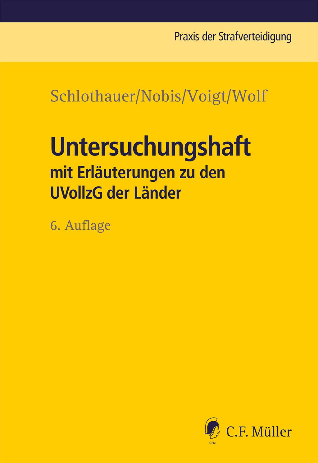 Vorderes Coverbild Untersuchungshaft
