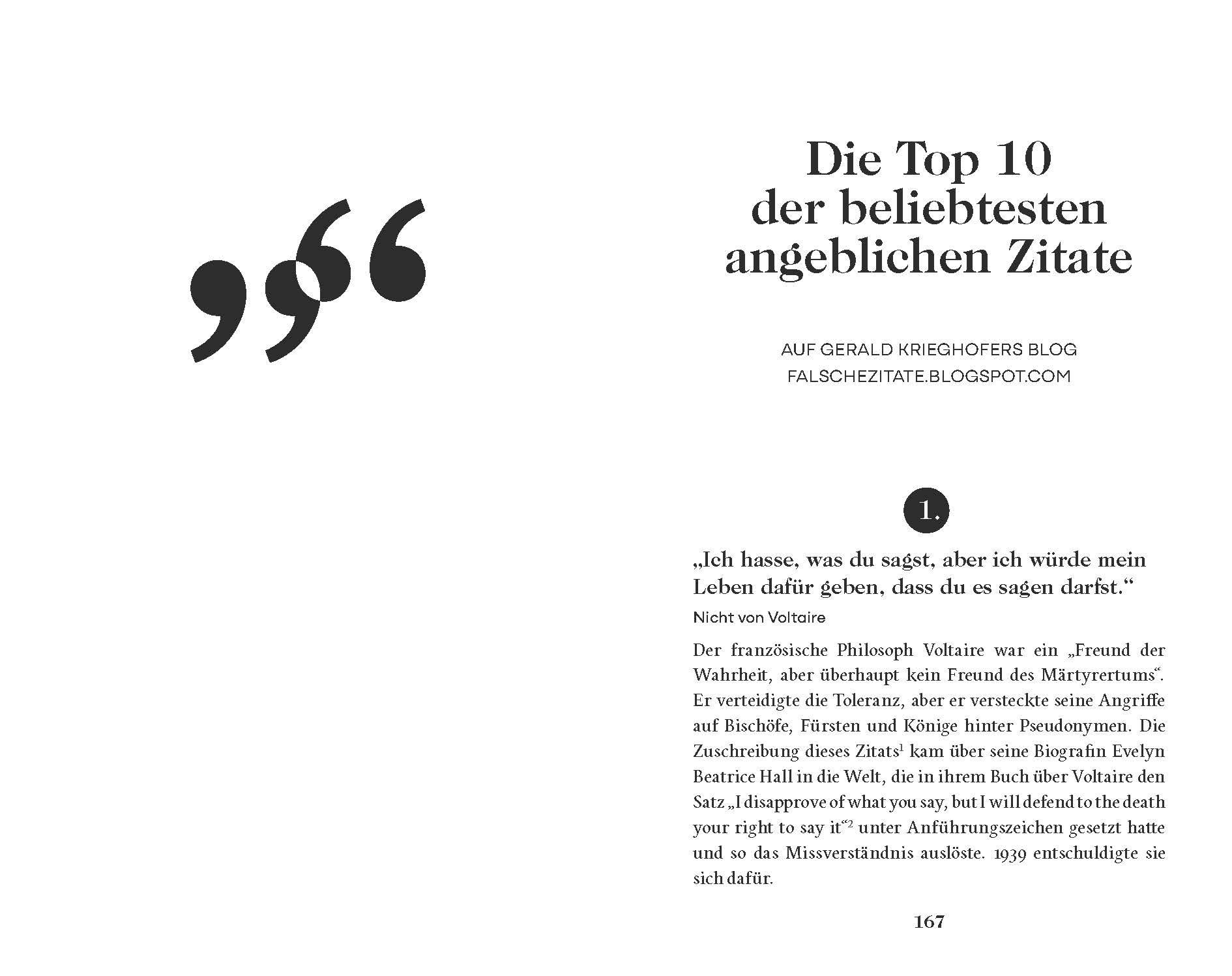 Beispielinhalt (Bild) Die besten falschesten Zitate aller Zeiten