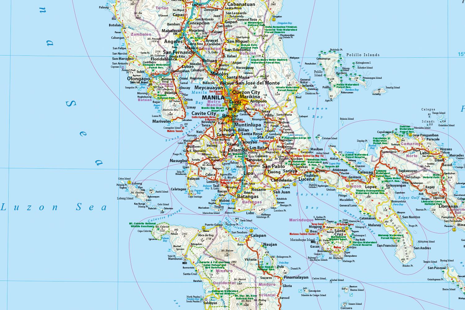 Beispielinhalt (Bild) Reise Know-How Landkarte Philippinen / Philippines (1:1.200.000)