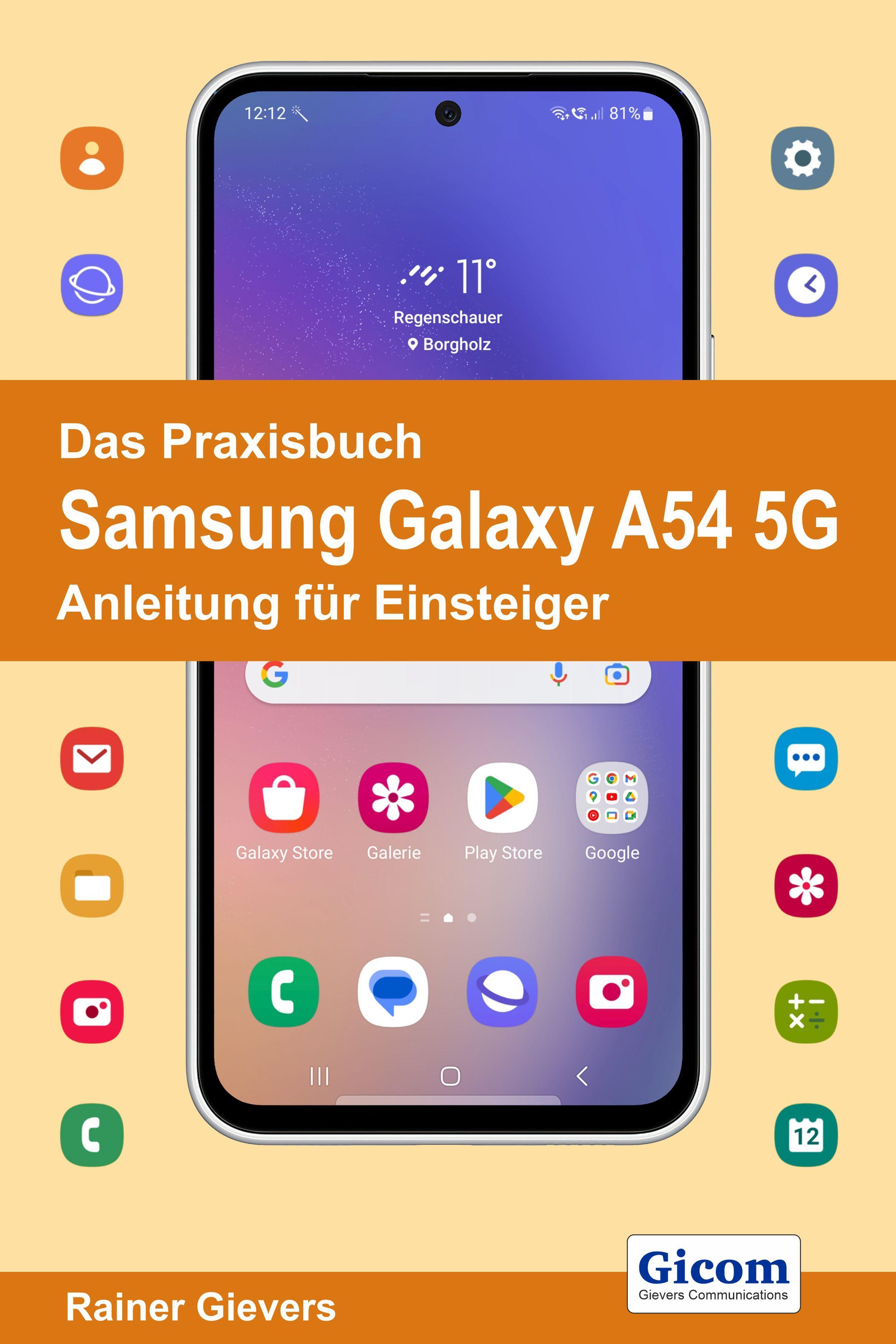 Vorderes Coverbild Das Praxisbuch Samsung Galaxy A54 5G - Anleitung für Einsteiger