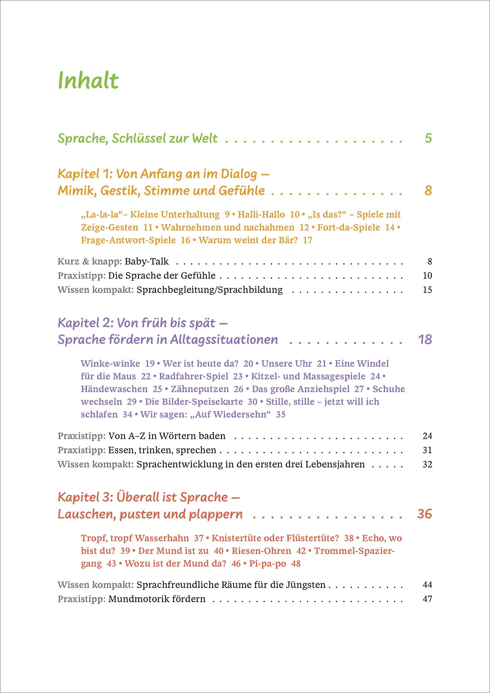 Beispielinhalt (Bild) Sprache erleben in der Krippe