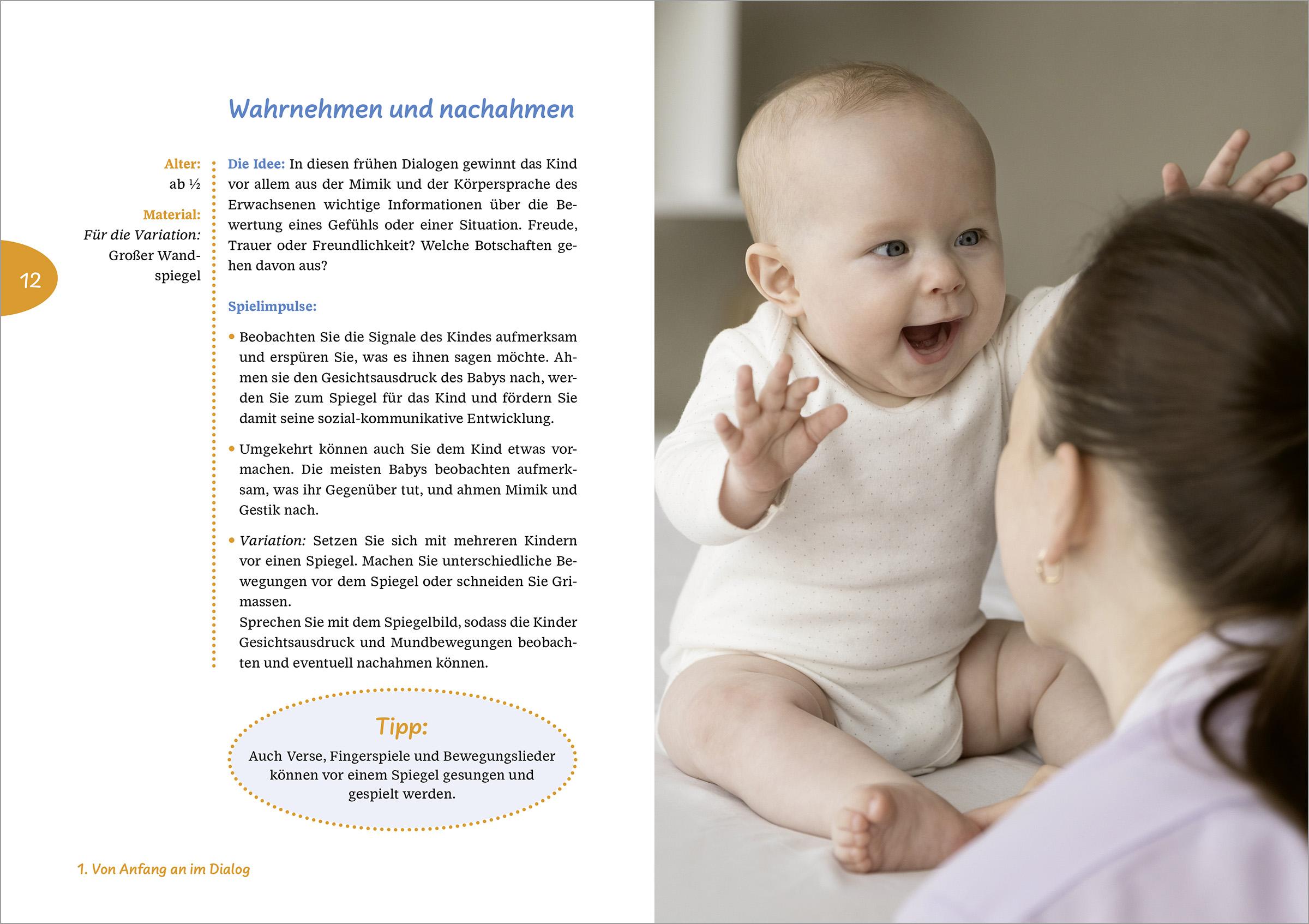 Beispielinhalt (Bild) Sprache erleben in der Krippe