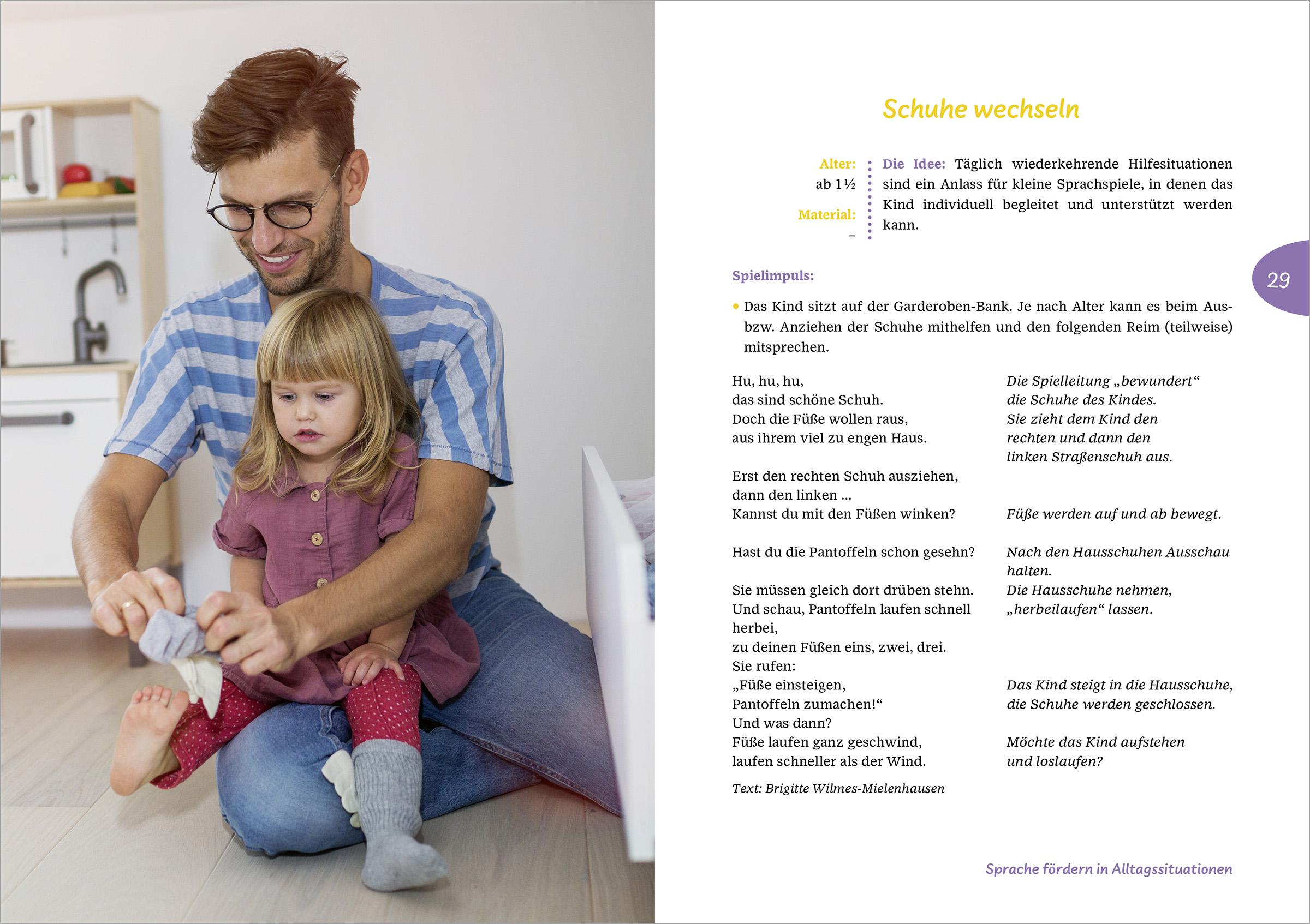 Beispielinhalt (Bild) Sprache erleben in der Krippe