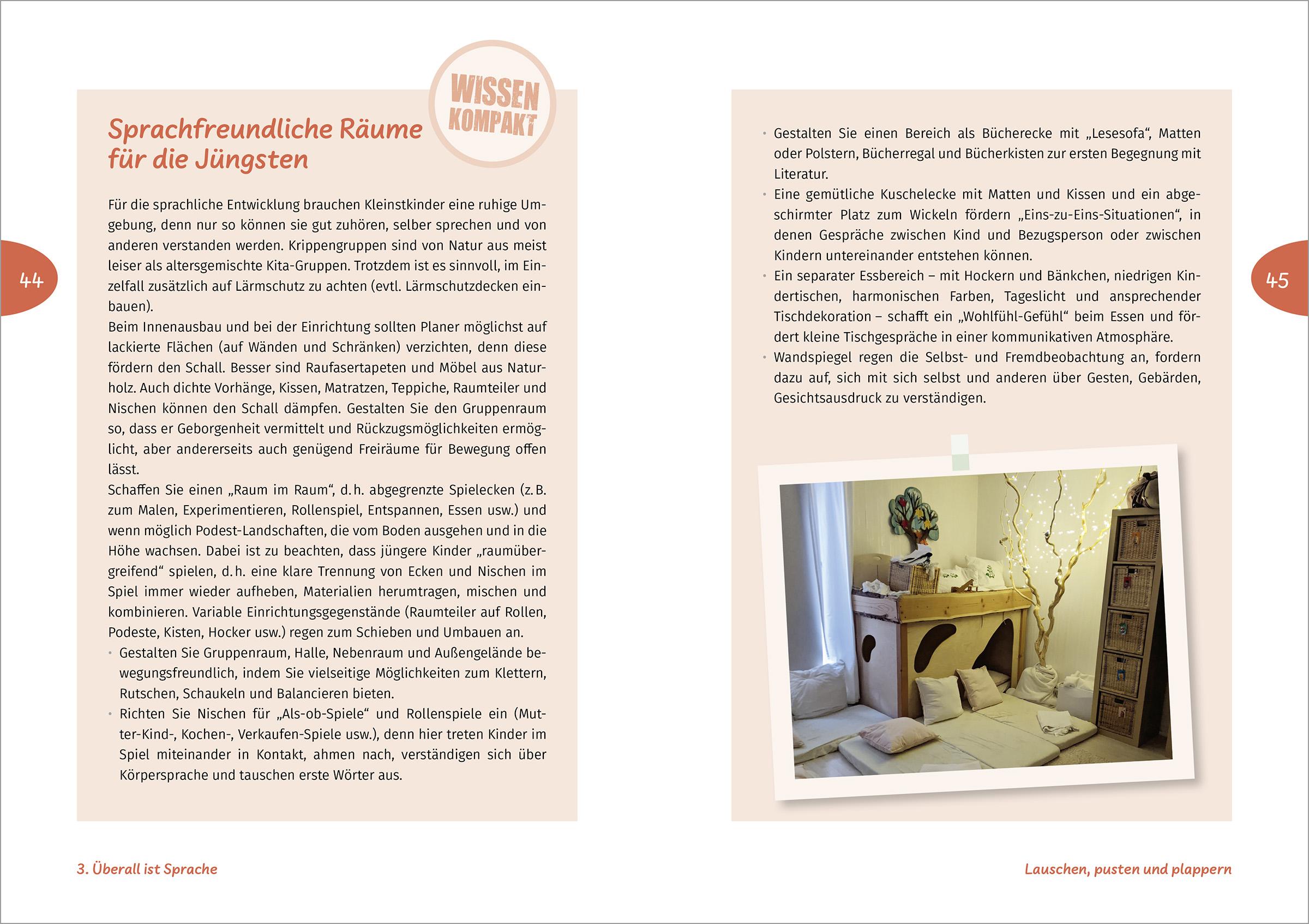 Beispielinhalt (Bild) Sprache erleben in der Krippe