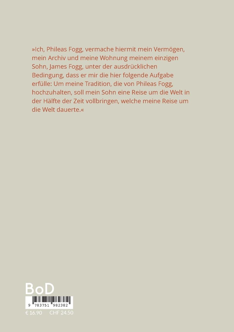 Rückseitencover In vierzig Tagen um die Welt