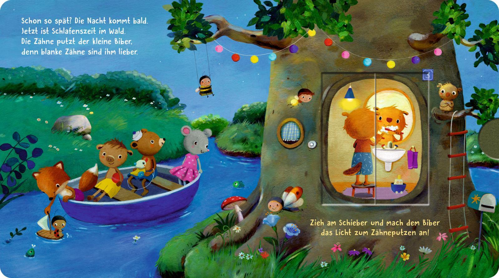 Beispielinhalt (Bild) Wo brennt Licht, wer schläft noch nicht?