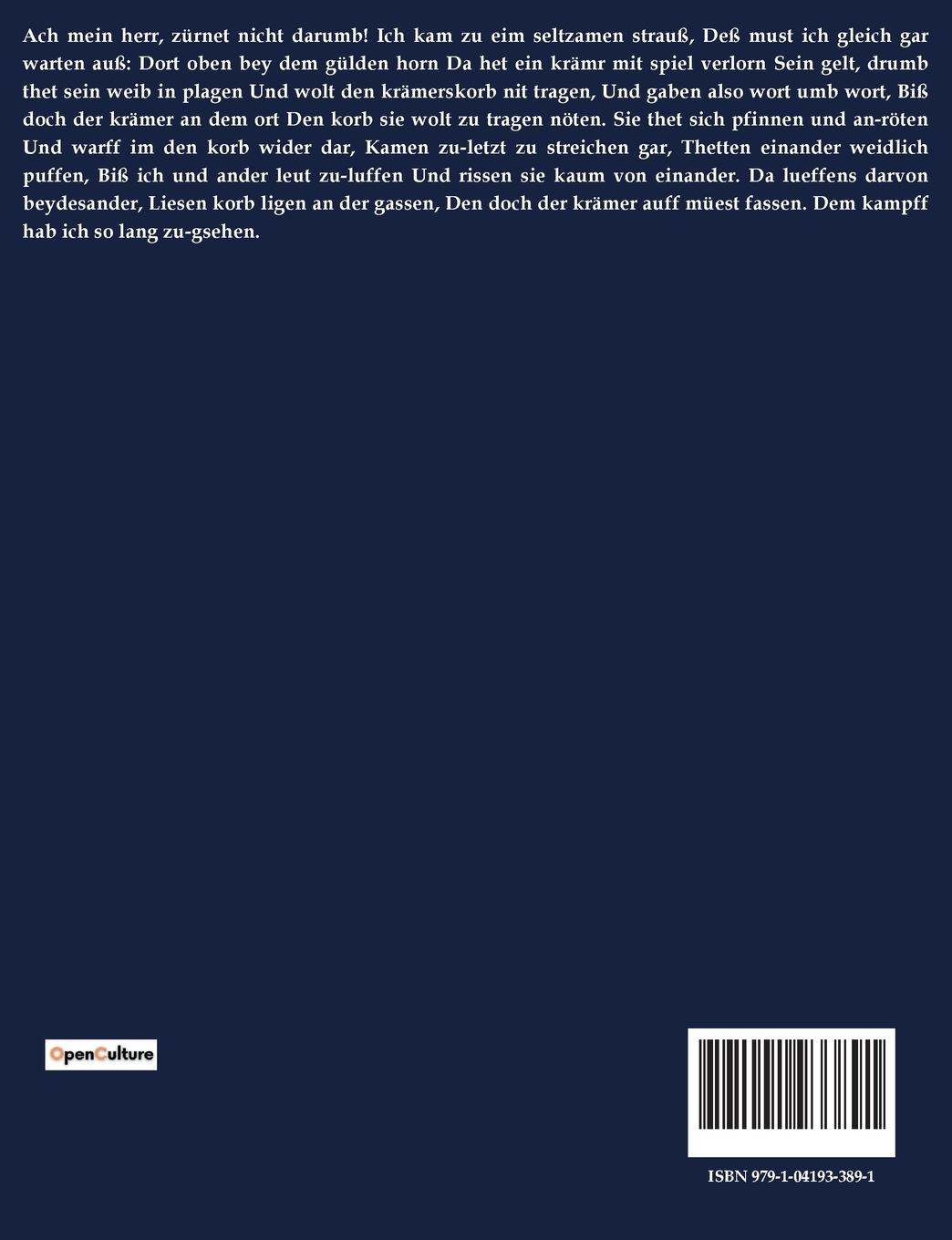 Rückseitencover Der Krämerskorb