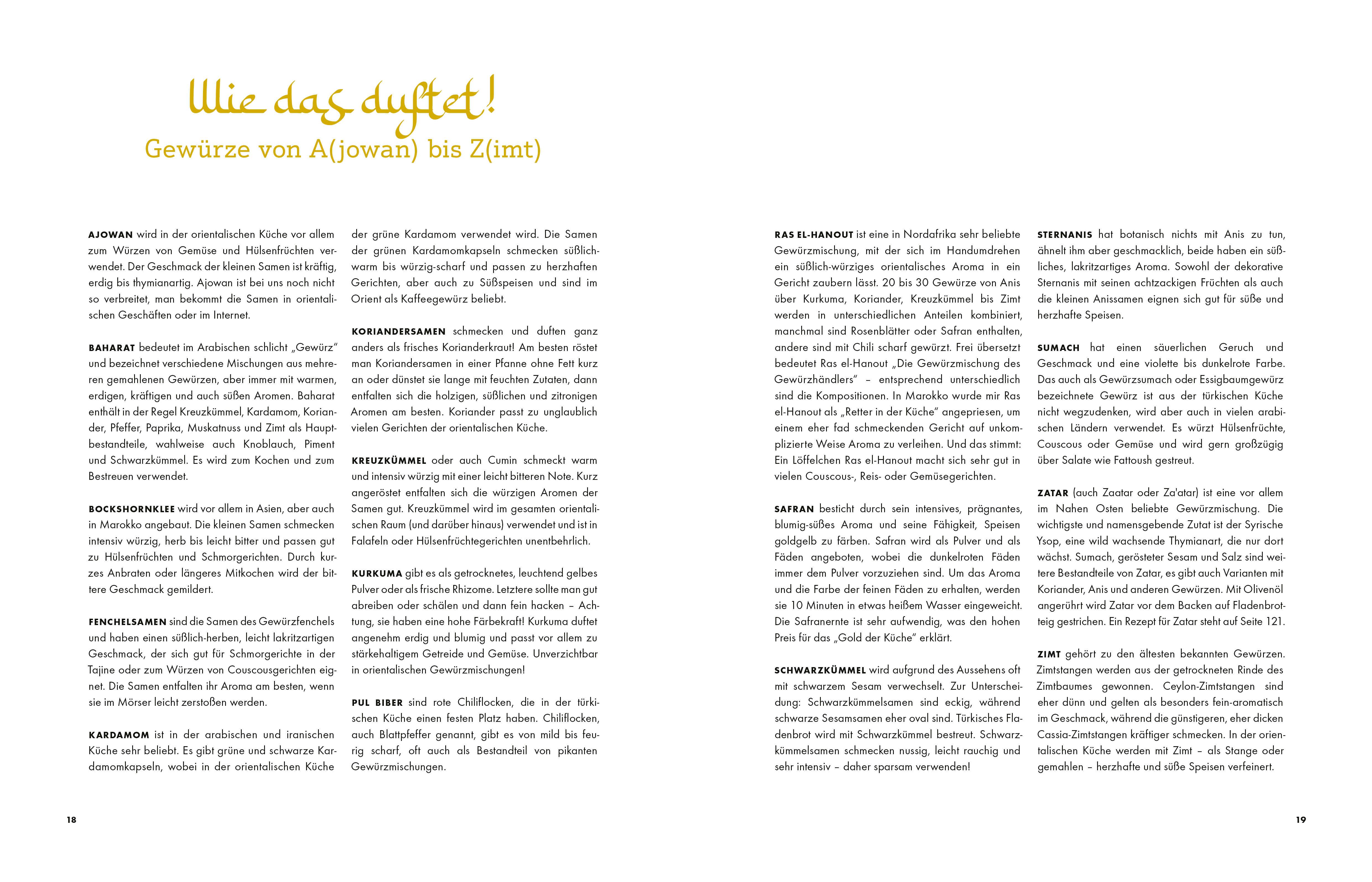 Beispielinhalt (Bild) Deftig vegan Orient