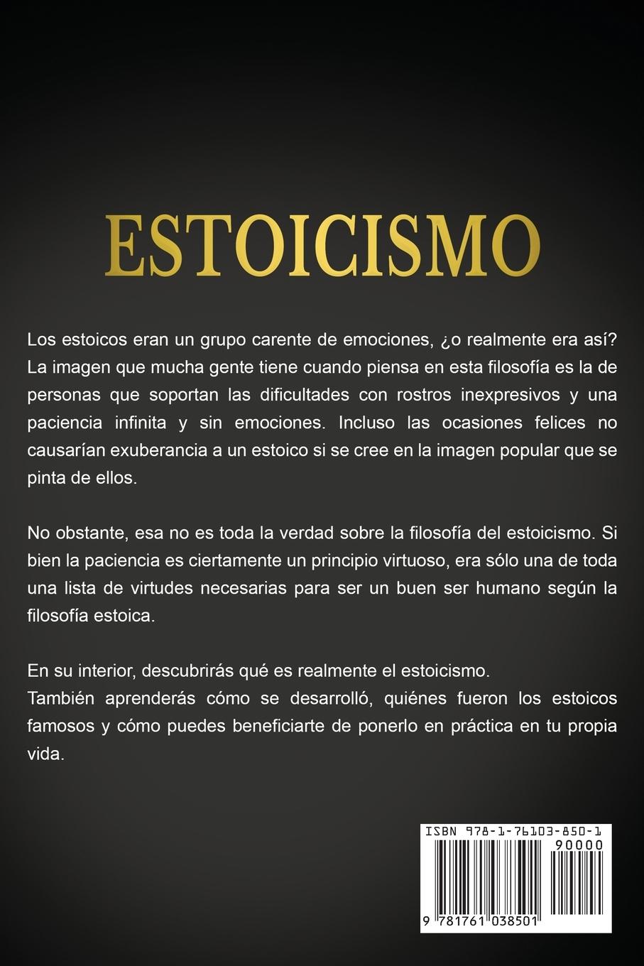 Rückseitencover Estoicismo