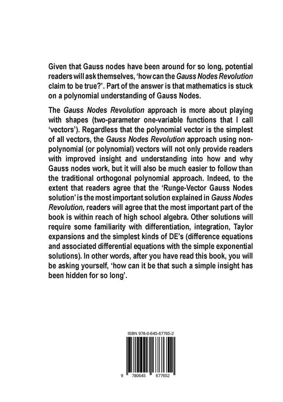 Rückseitencover Gauss Nodes Revolution