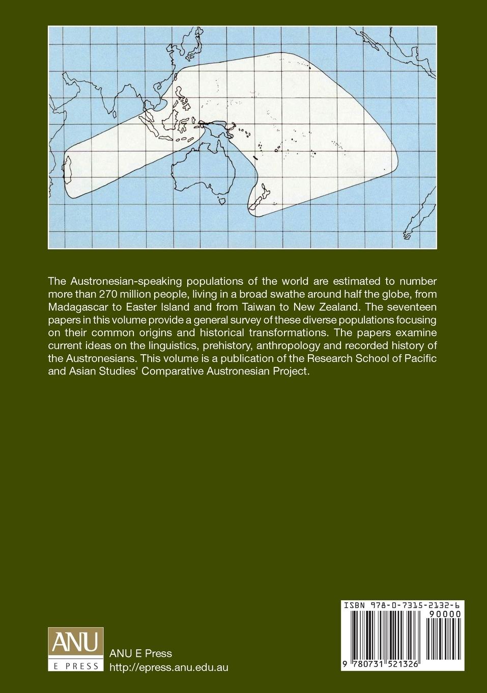 Rückseitencover The Austronesians: Historical and Comparative Perspectives