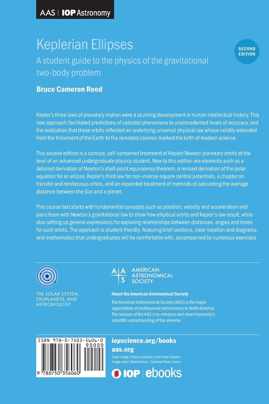 Rückseitencover Keplerian Ellipses (Second Edition)