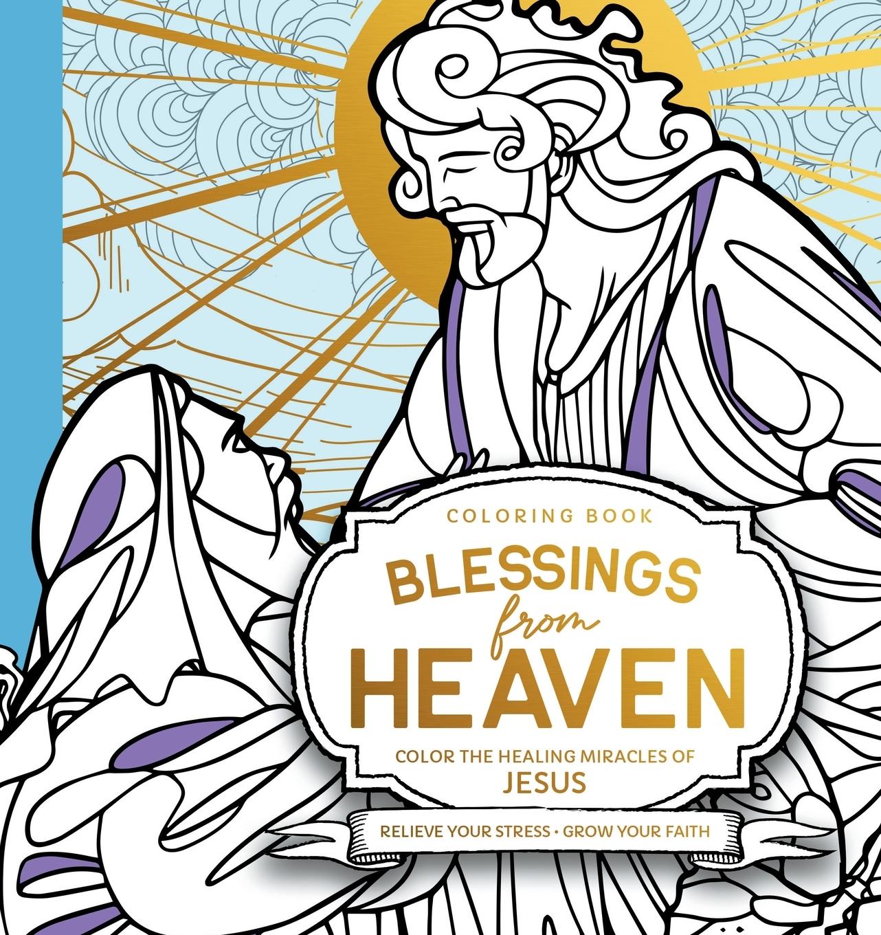 Vorderes Coverbild Blessings from Heaven Adult Coloring Book