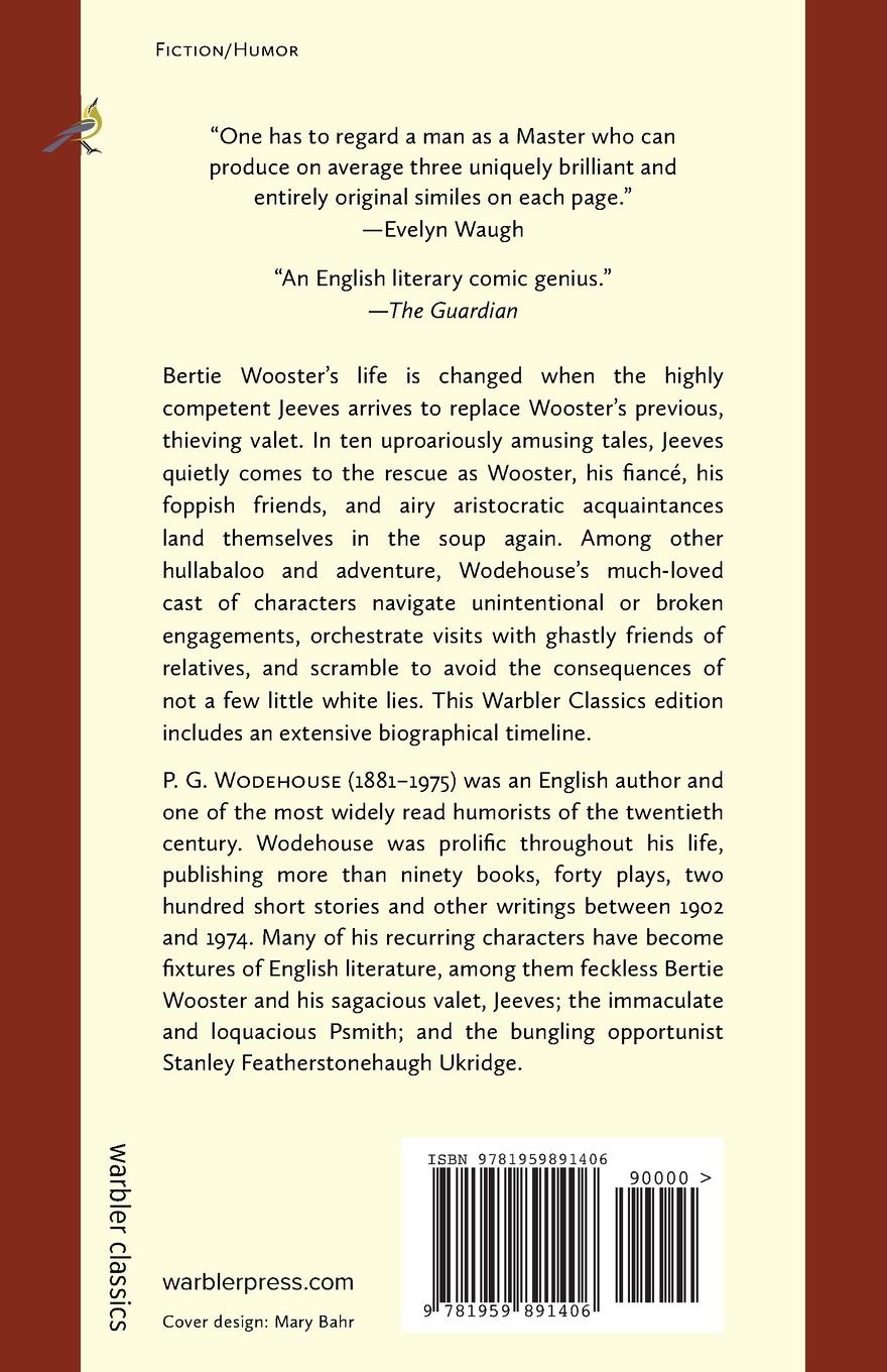 Rückseitencover Carry On, Jeeves (Warbler Classics Annotated Edition)