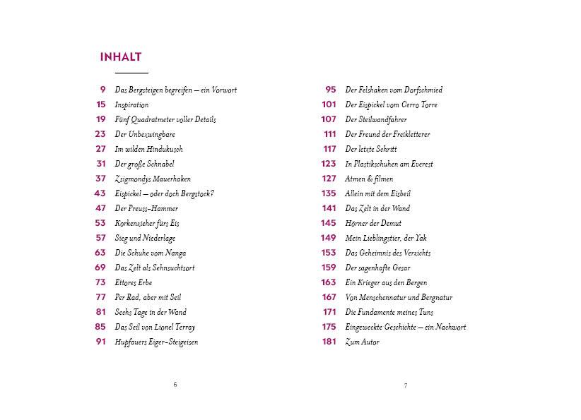 Beispielinhalt (Bild) Pickel, Seil & Mauerhaken