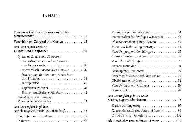 Beispielinhalt (Bild) Gärtnern mit der Kraft des Mondes
