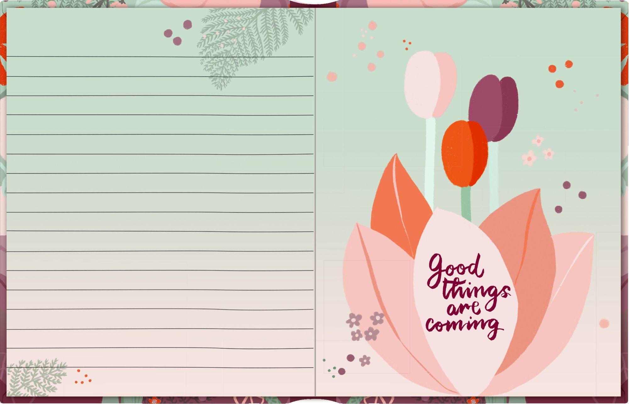 Beispielinhalt (Bild) Tagebuch - Live every moment