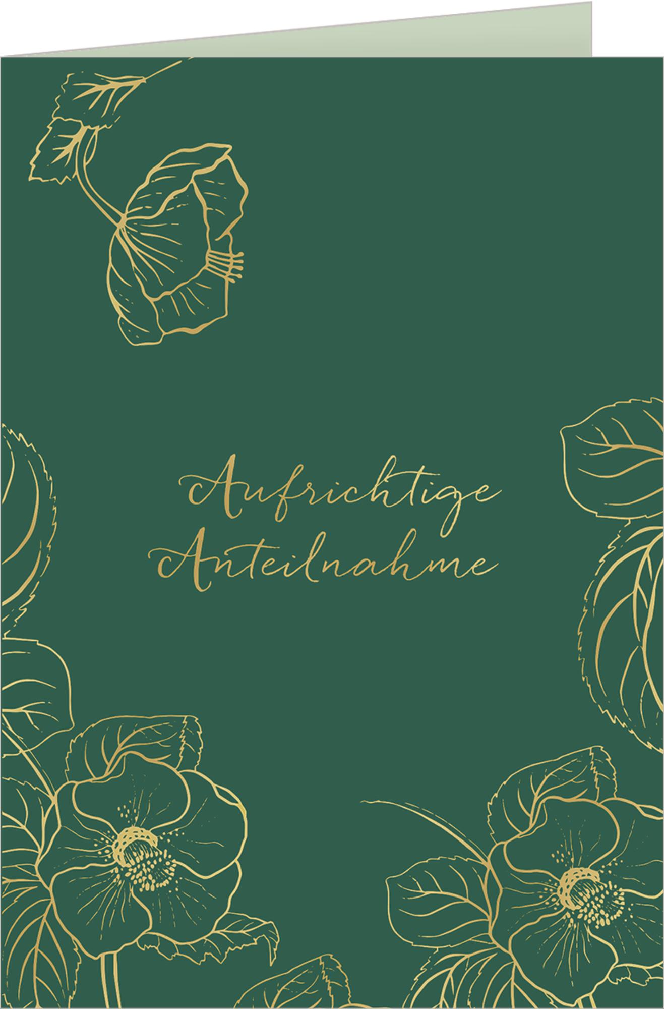 Beispielinhalt (Bild) Grußkarten-Set - Trauerkarten