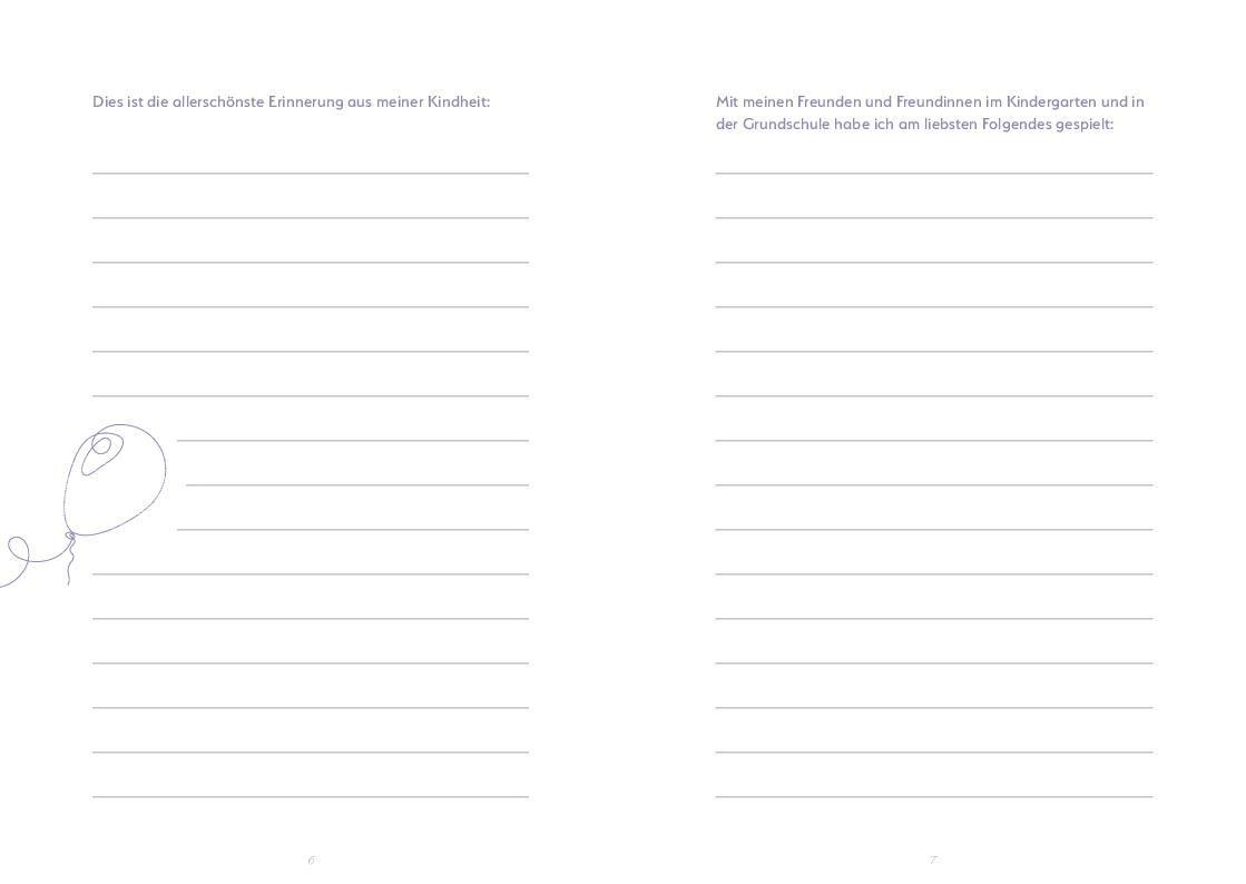 Beispielinhalt (Bild) Mein Leben - Die schönsten Momente