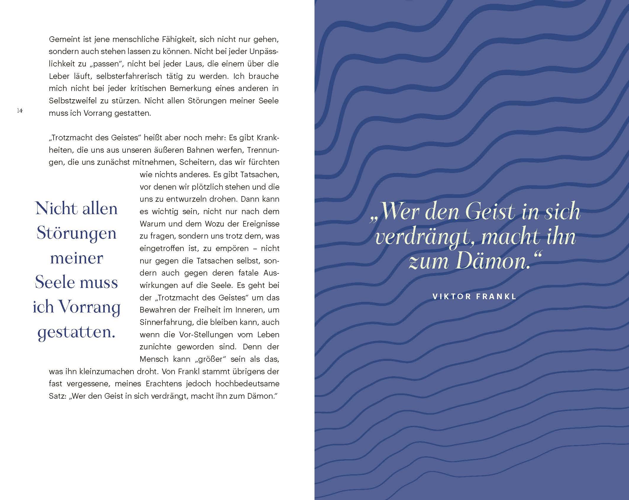 Beispielinhalt (Bild) Aussöhnung mit uns selbst und dem unvollkommenen Leben