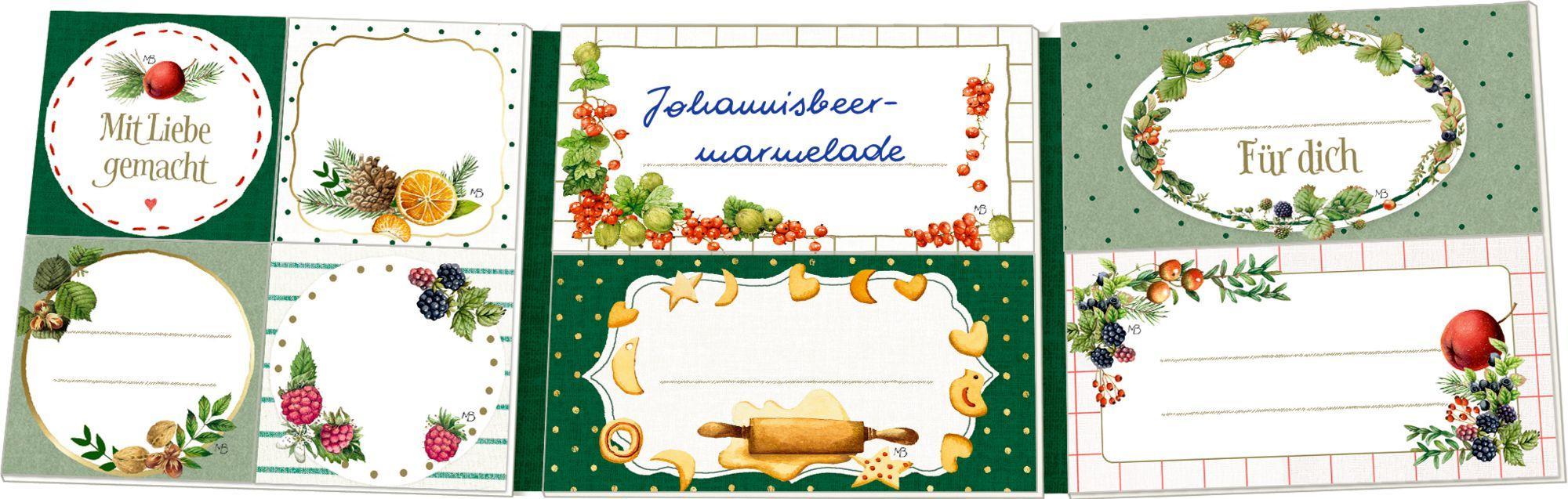 Beispielinhalt (Bild) Etikettenbüchlein