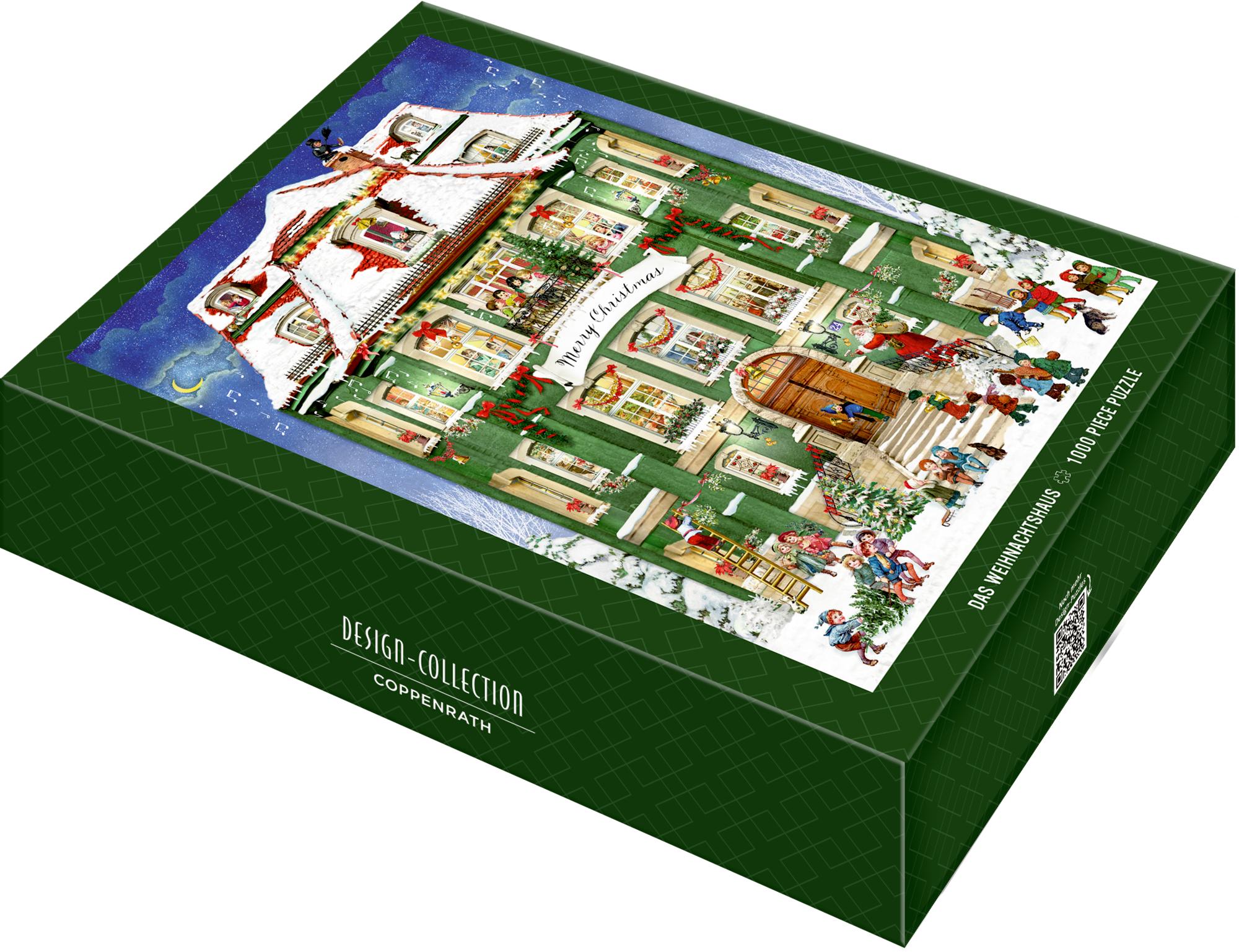 Vorderes Coverbild Puzzle - Das Weihnachtshaus 1000 Teile