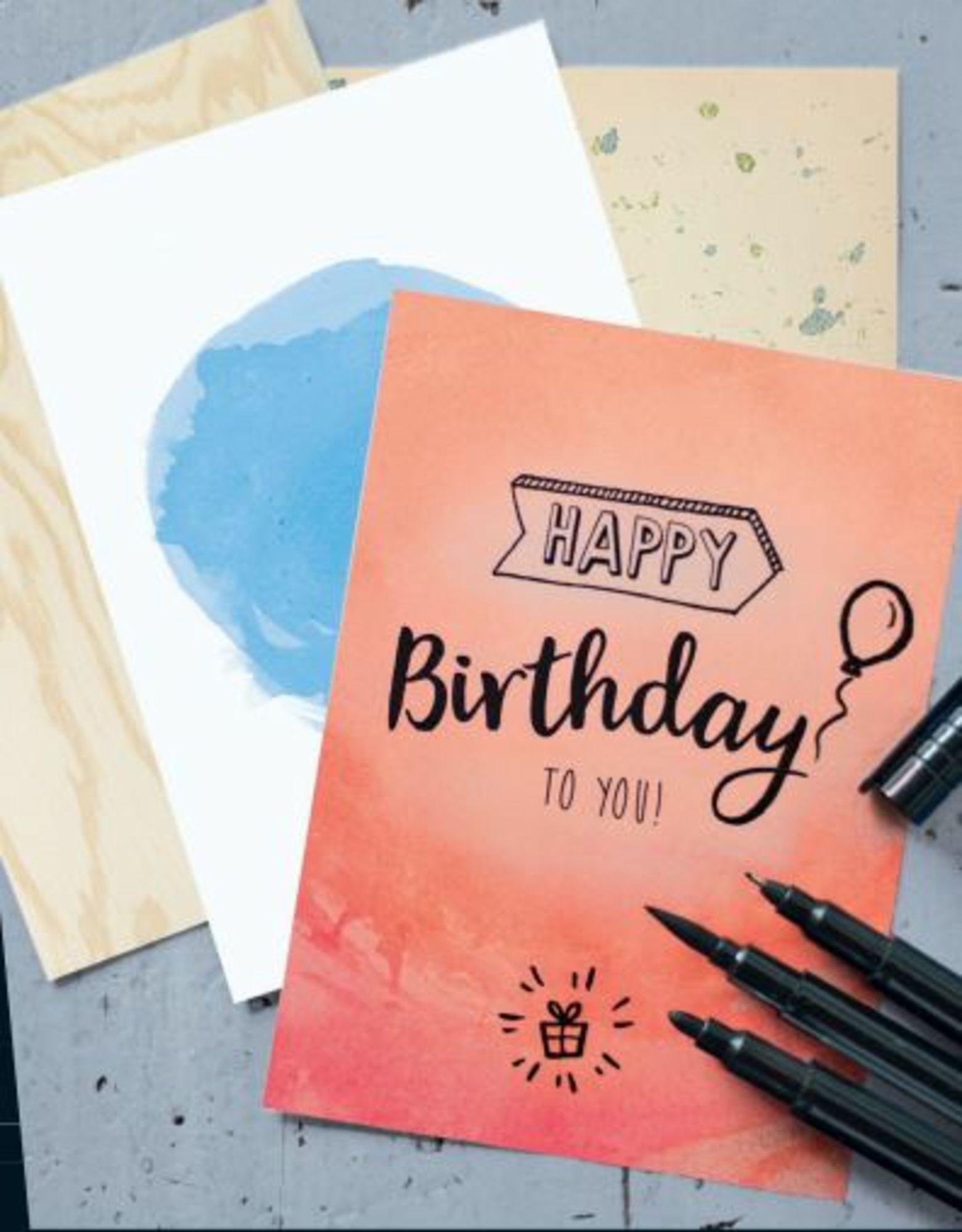 Beispielinhalt (Bild) Mein Handlettering Starter-Set