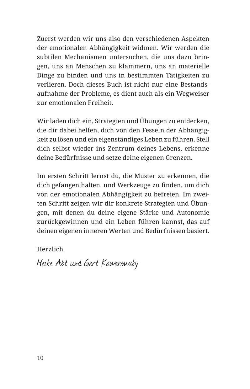 Beispielinhalt (Bild) Emotionale Abhängigkeiten - wie du sie erkennst und dich daraus befreist