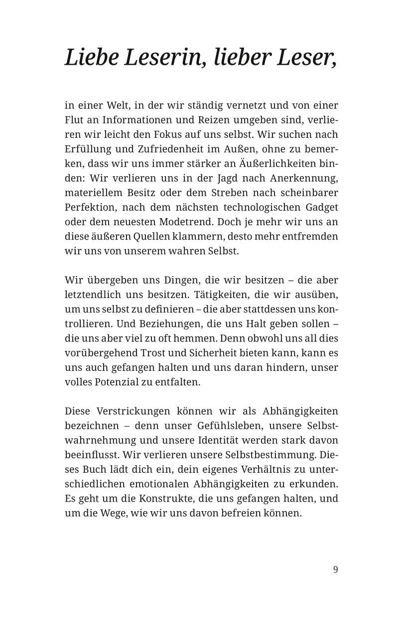 Beispielinhalt (Bild) Emotionale Abhängigkeiten - wie du sie erkennst und dich daraus befreist