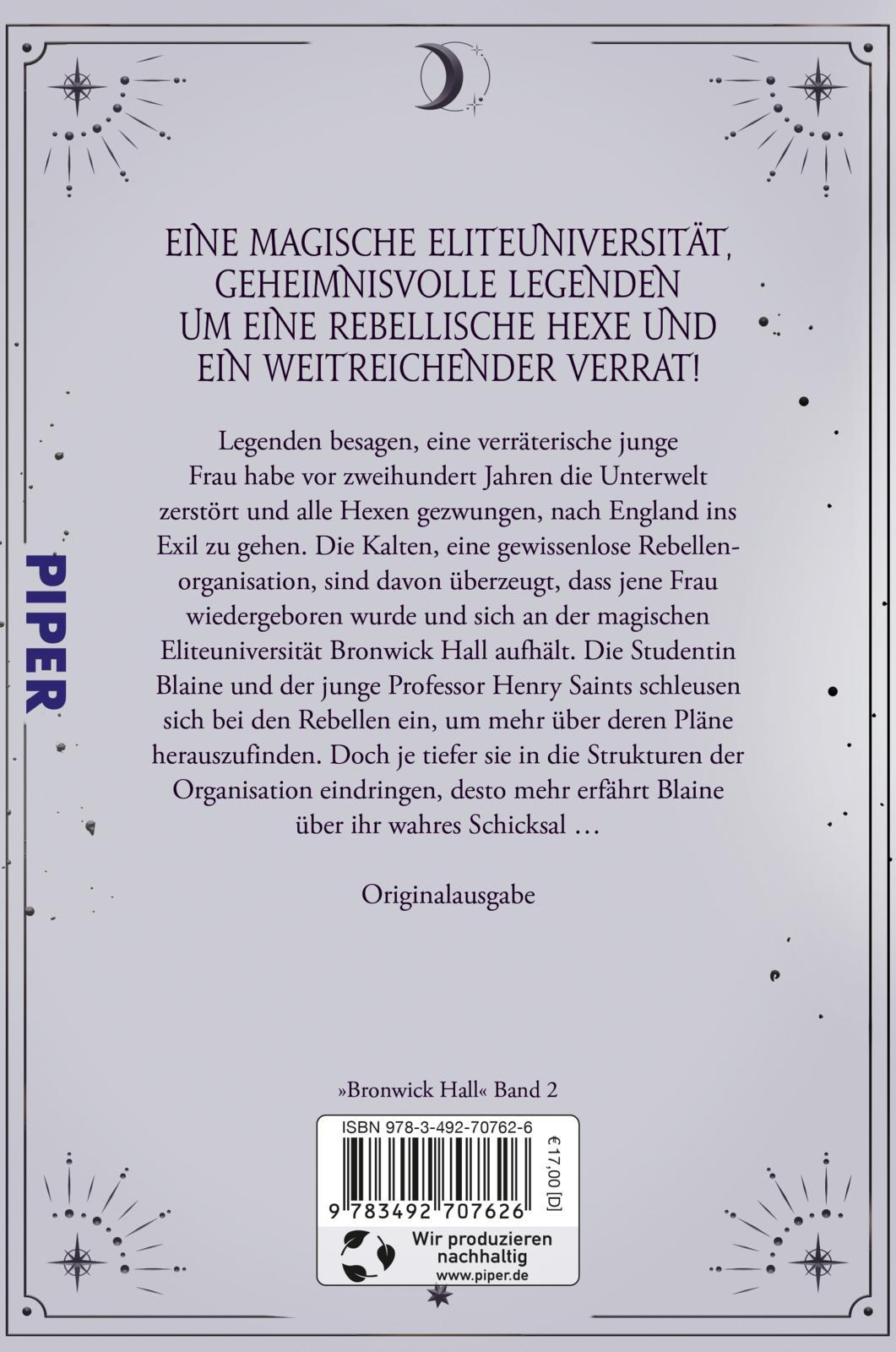 Rückseitencover Bronwick Hall - Dornenkrone
