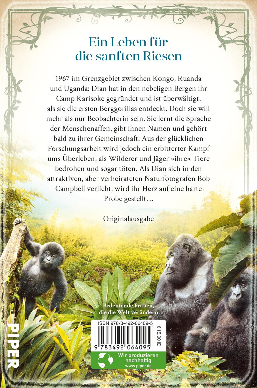 Rückseitencover Die Mutter der Berggorillas