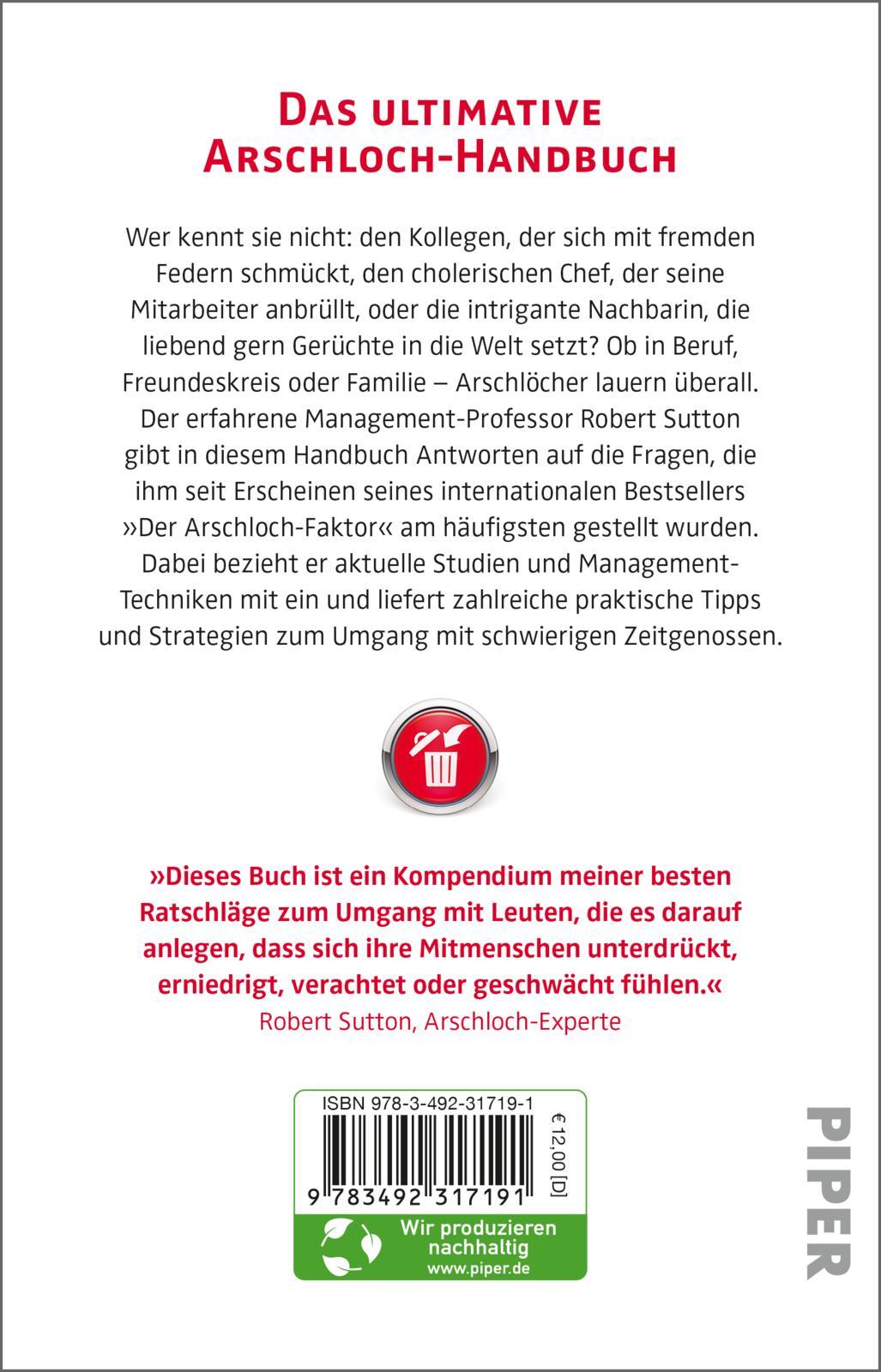 Rückseitencover Überleben unter Arschlöchern