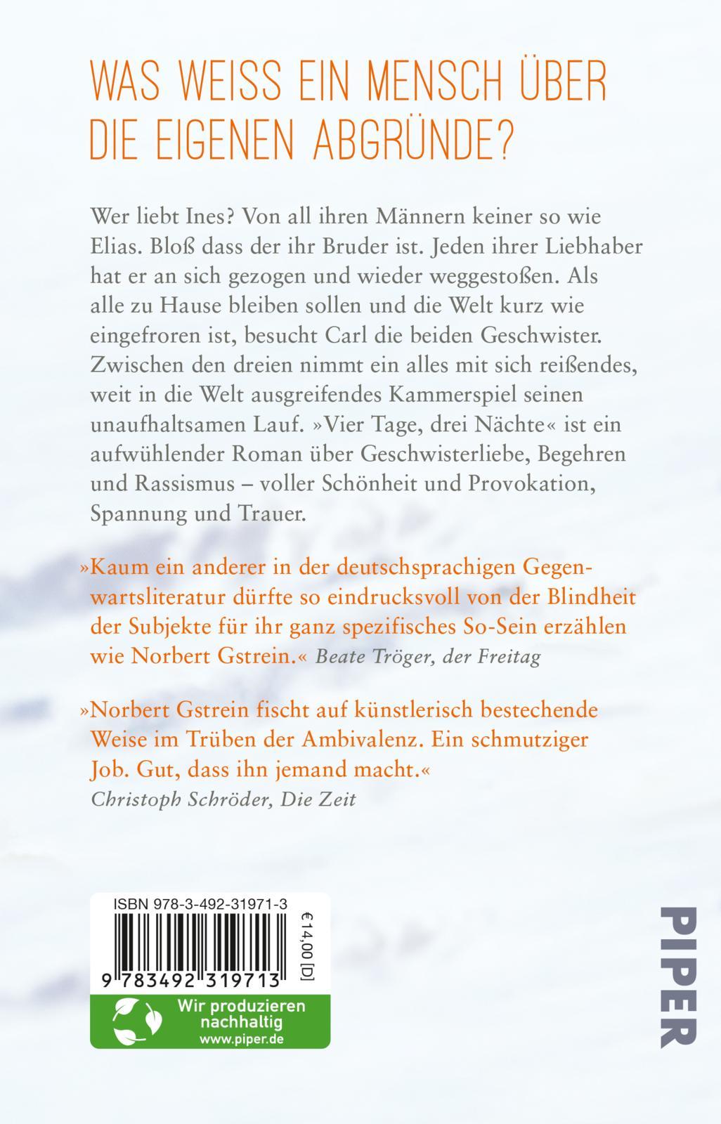 Rückseitencover Vier Tage, drei Nächte