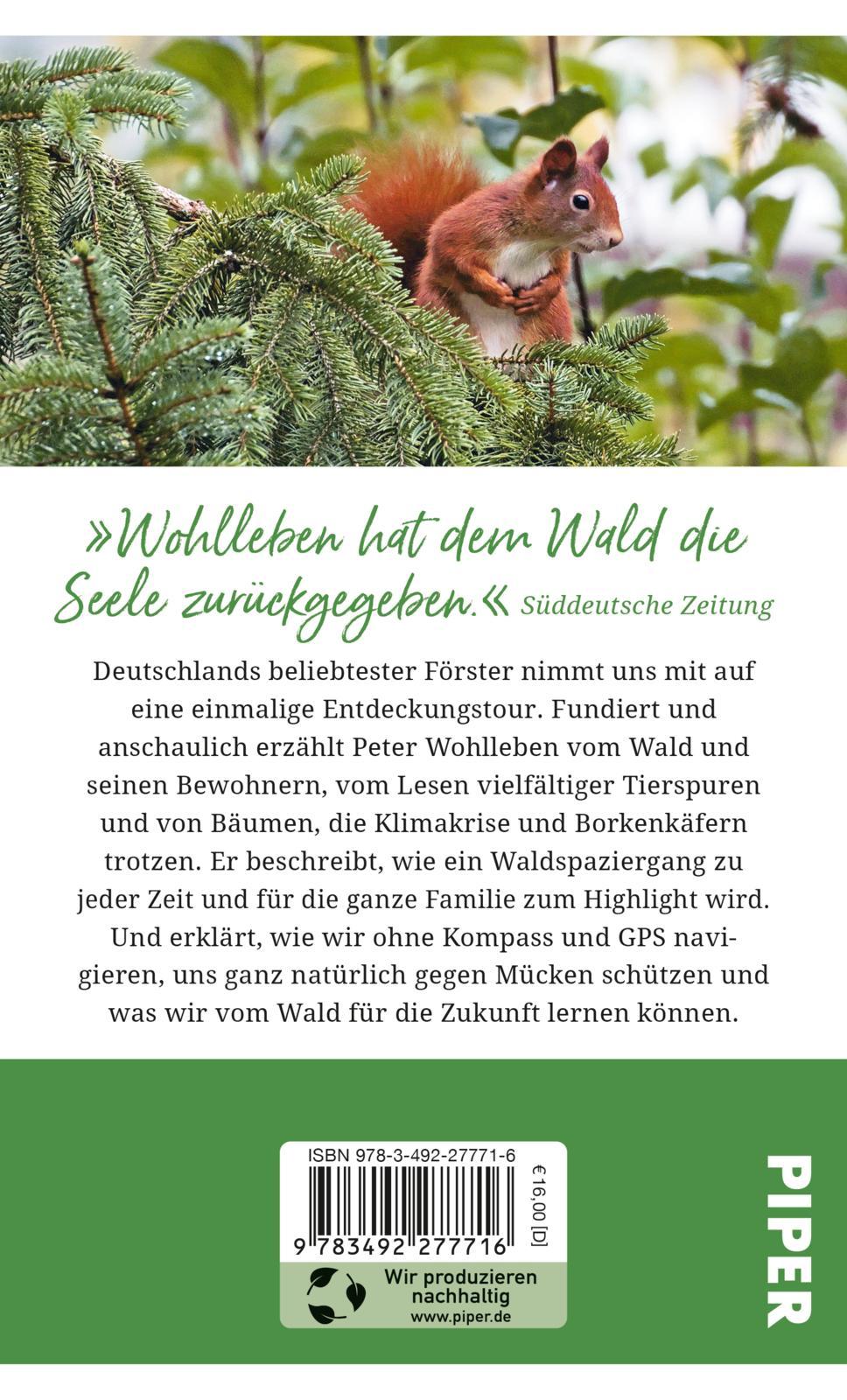 Rückseitencover Gebrauchsanweisung für den Wald