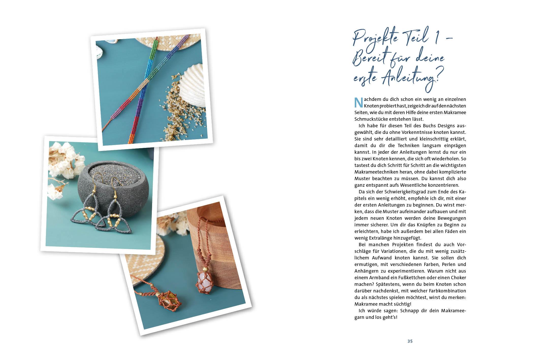 Beispielinhalt (Bild) Makramee Schmuck