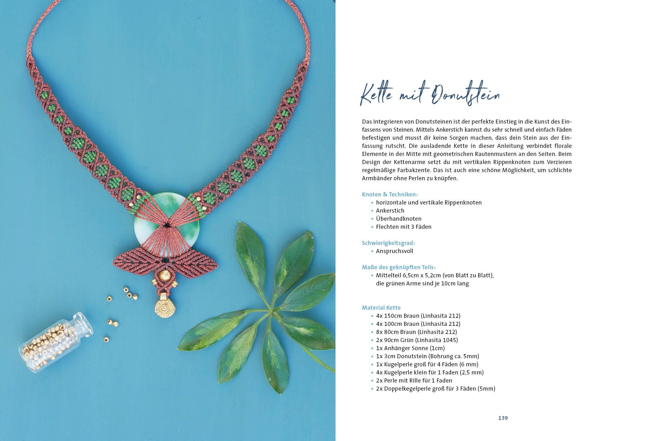 Beispielinhalt (Bild) Makramee Schmuck