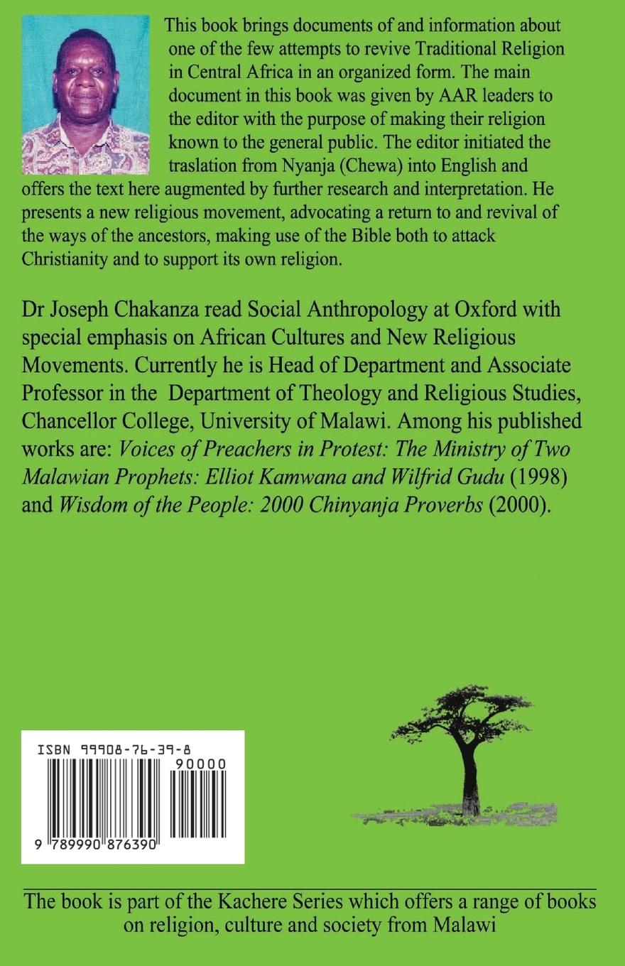 Rückseitencover African Ancestors Religion. Chipembedzo cha Makolo Achikuda
