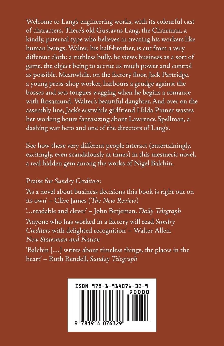 Rückseitencover Sundry Creditors