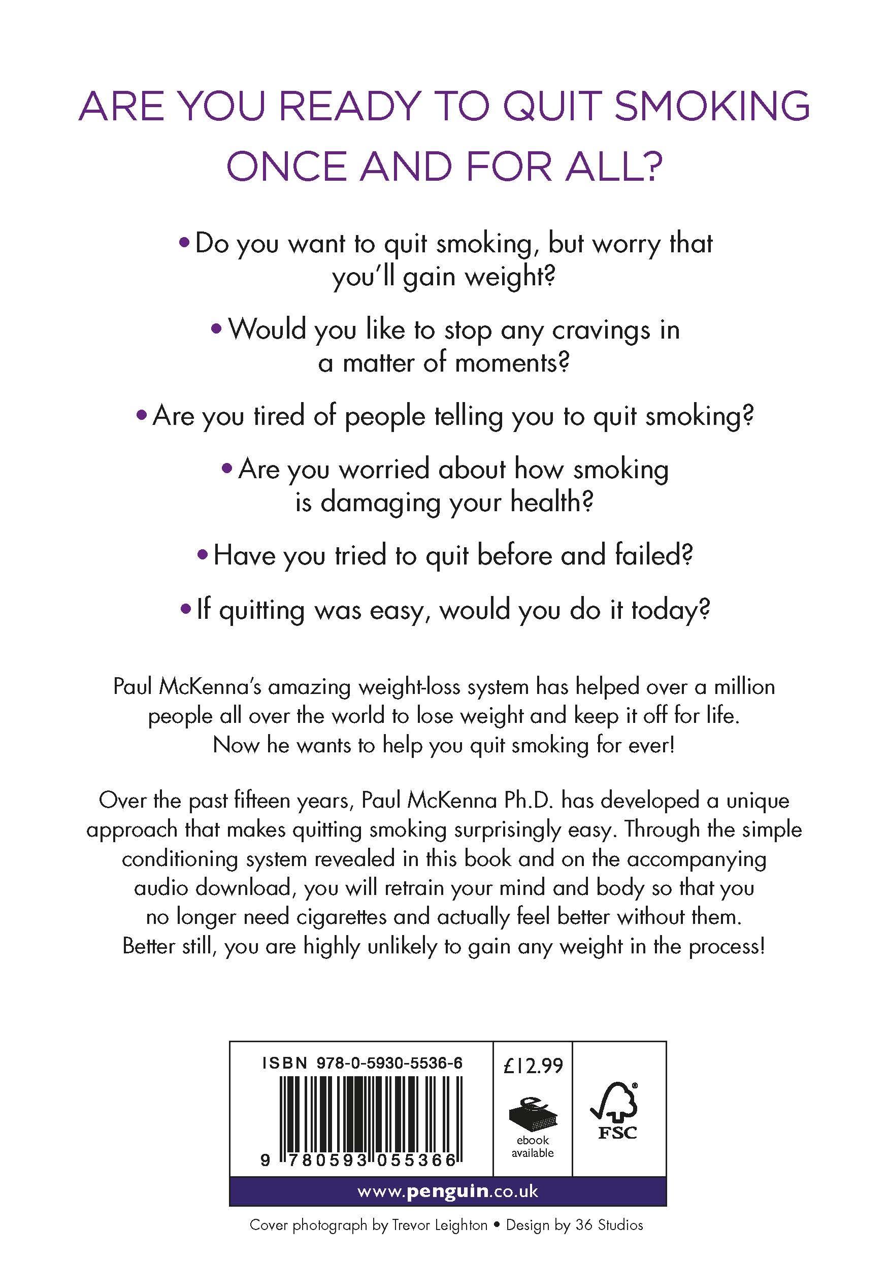 Rückseitencover Quit Smoking Today Without Gaining Weight